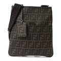 Fendi Zucca Spalmati Messenger Bag Tobacco