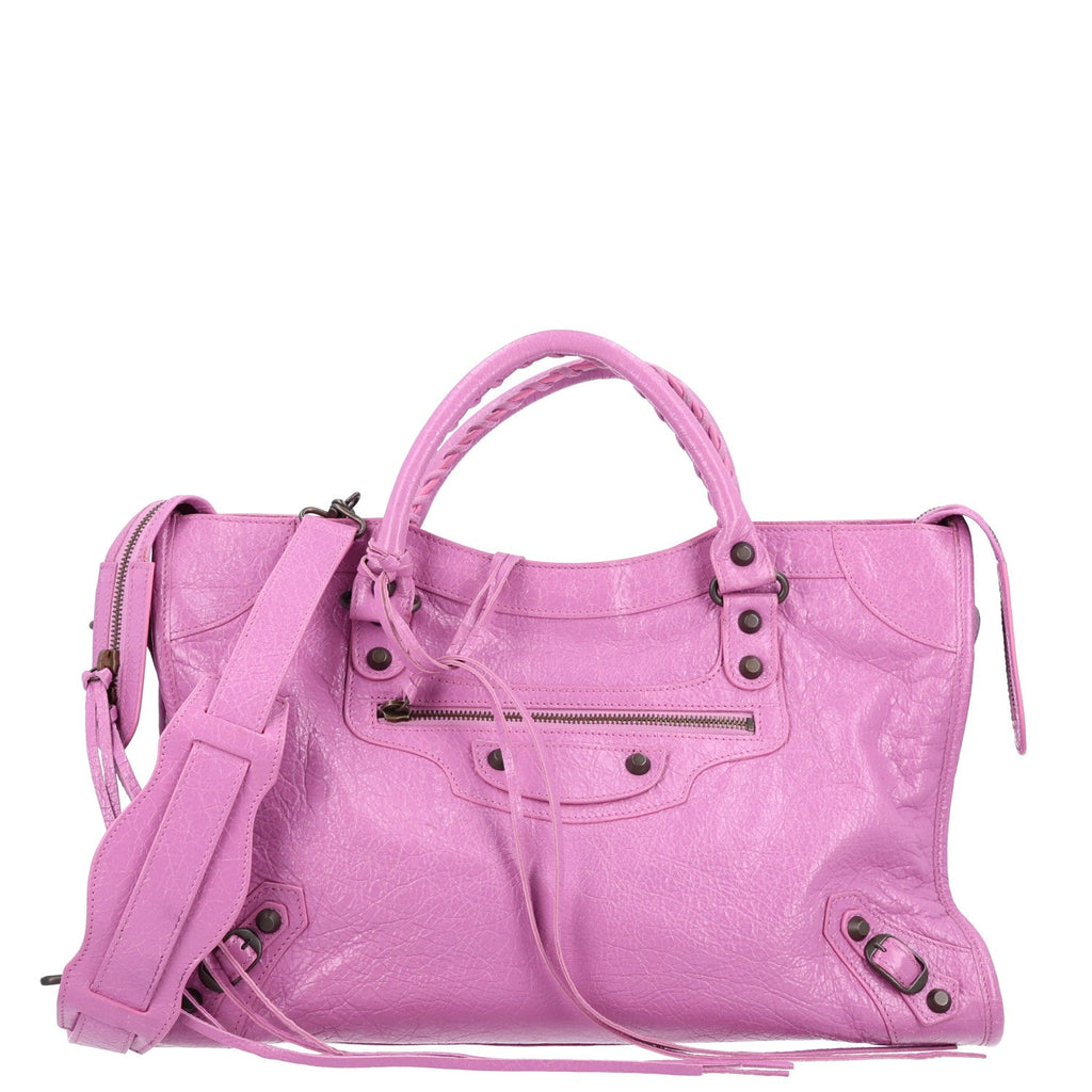 Balenciaga Agneau Classic Hardware City Rose Berlingot