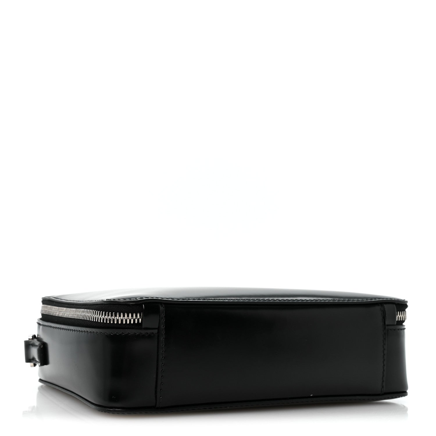 Prada Spazzolato Medium Brique Crossbody Bag Black