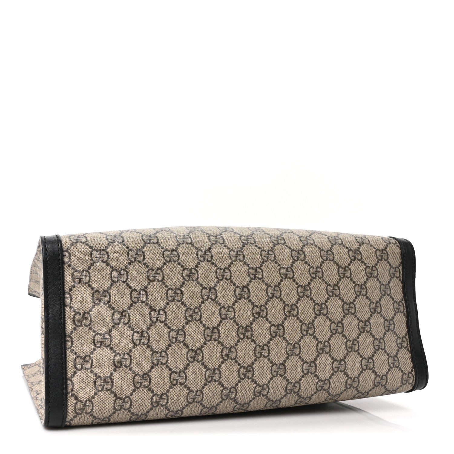 Gucci GG Supreme Monogram Medium Padlock Tote Black