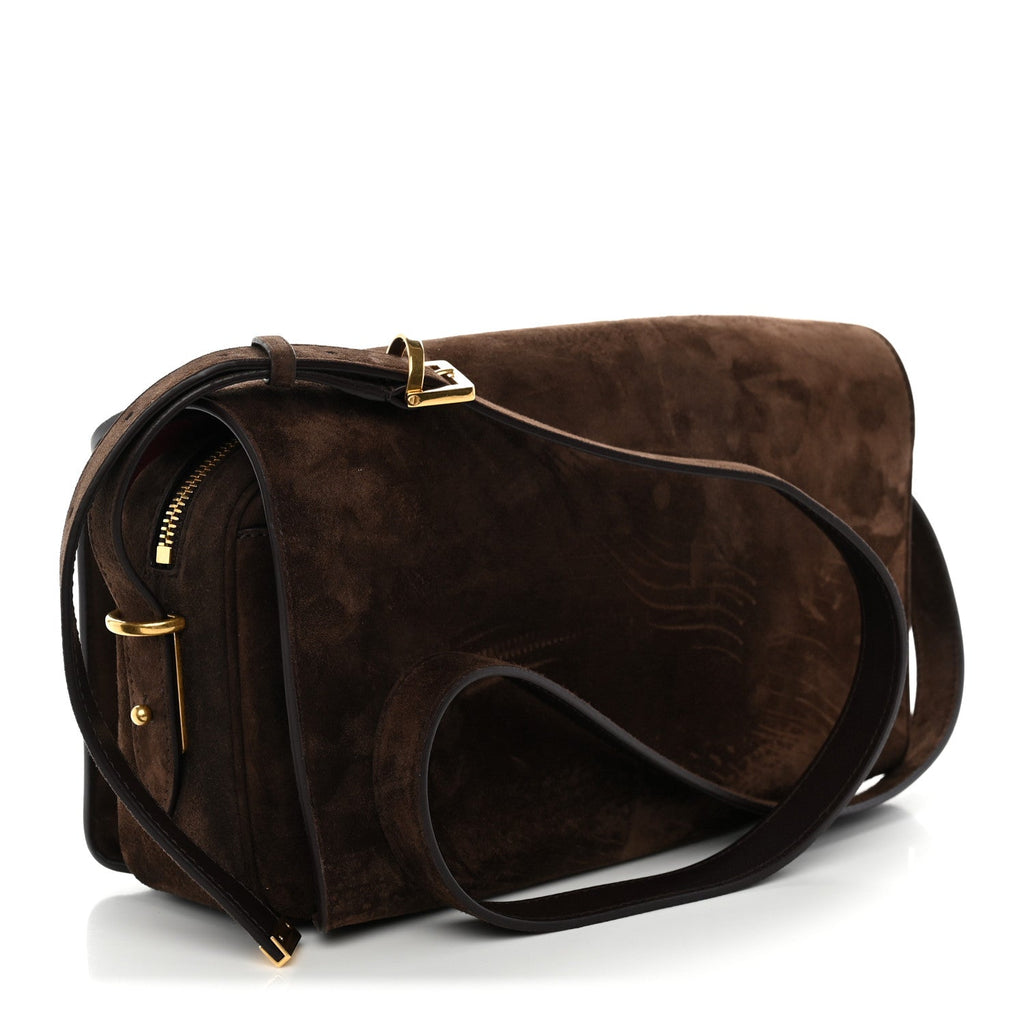 Balenciaga Suede Medium Le 7 Shoulder Bag Moka