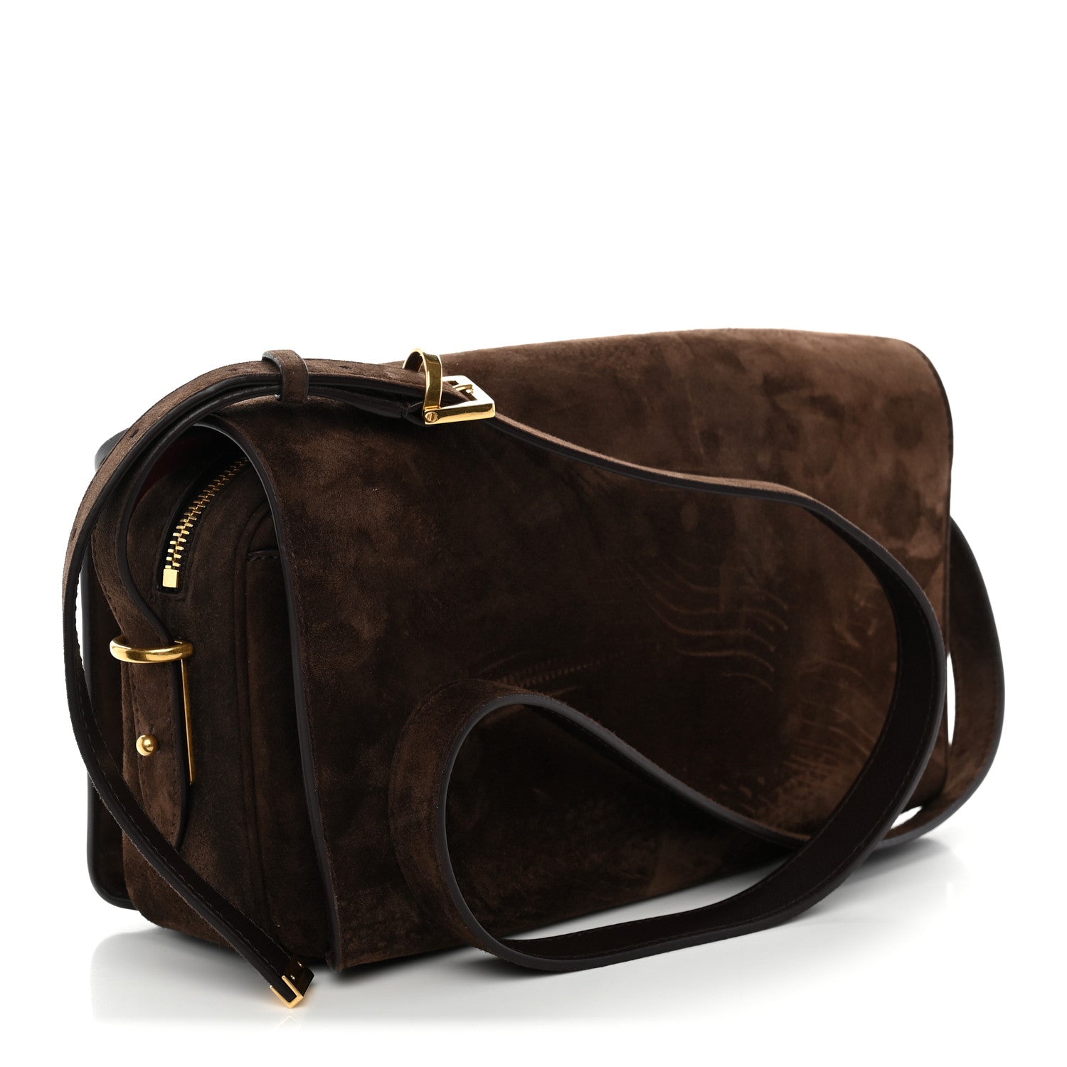 Balenciaga Suede Medium Le 7 Shoulder Bag Moka