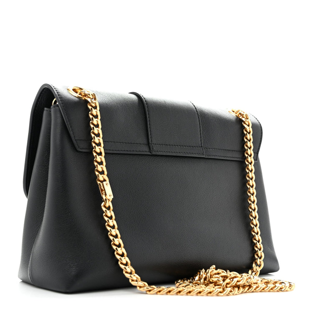 Celine Supple Calfskin Medium Victoire Black