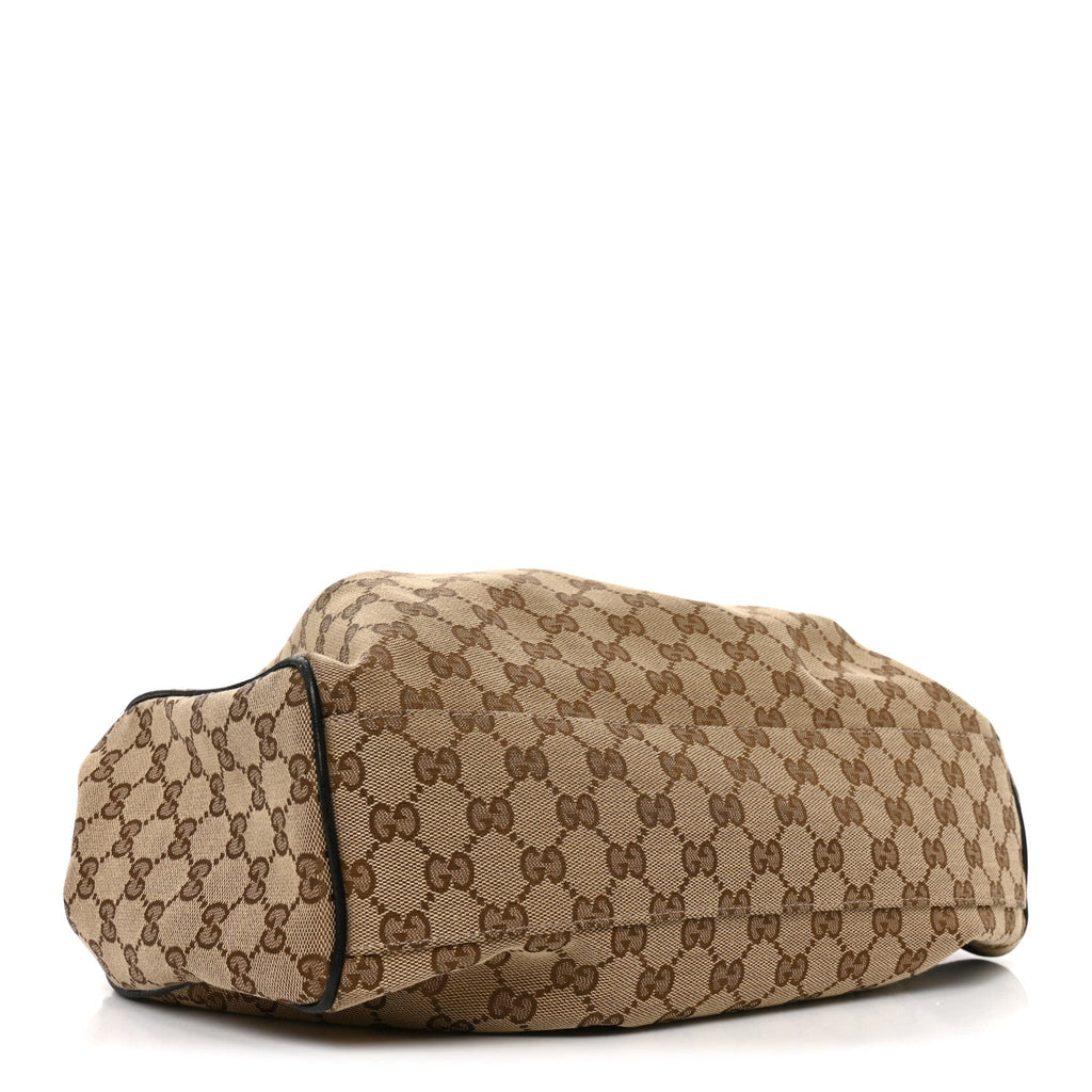 Gucci Monogram Shoulder Bag Dark Brown