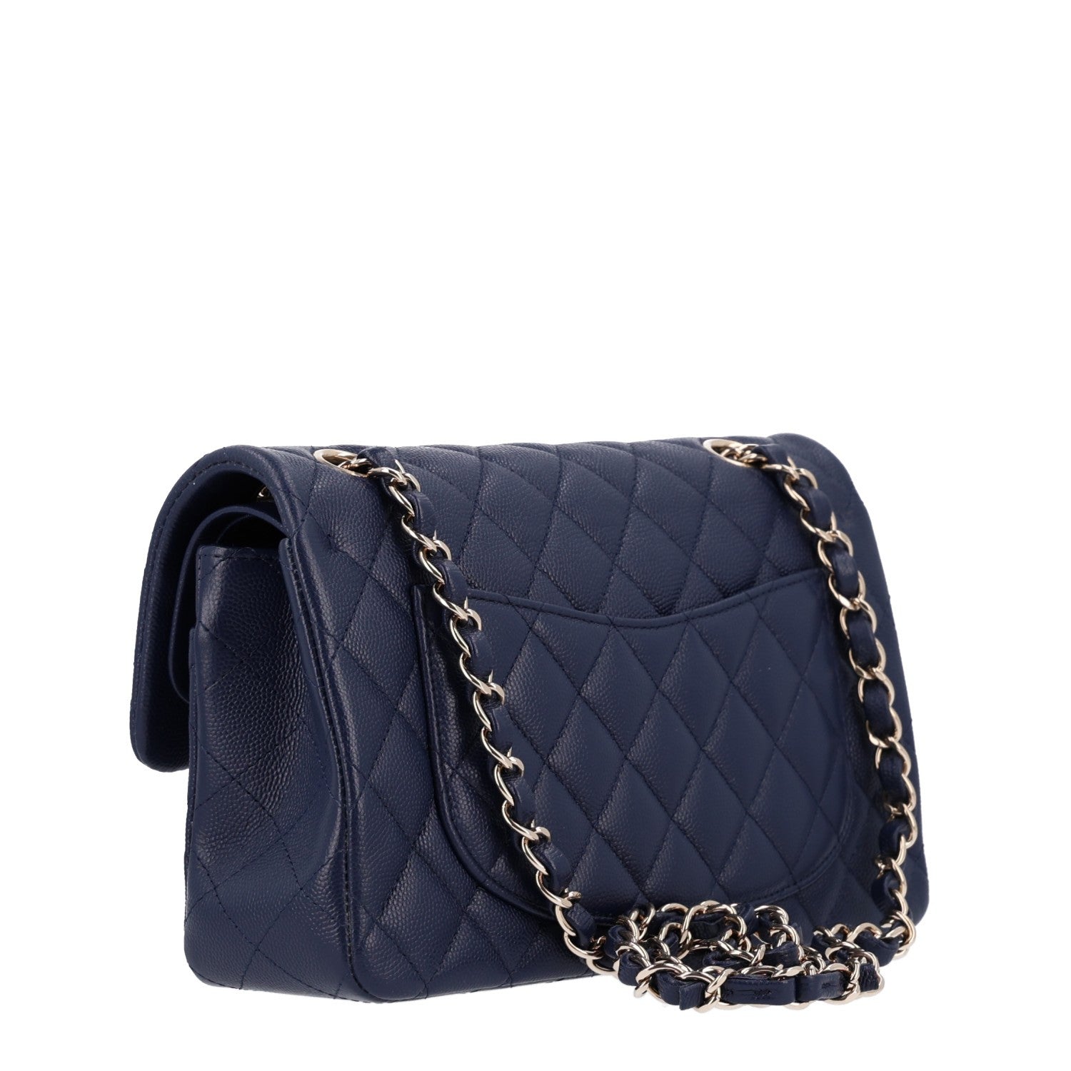 Chanel Caviar Quilted Small Double Flap Navy