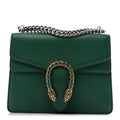 Gucci Calfskin Mini Dionysus Shoulder Bag Emerald