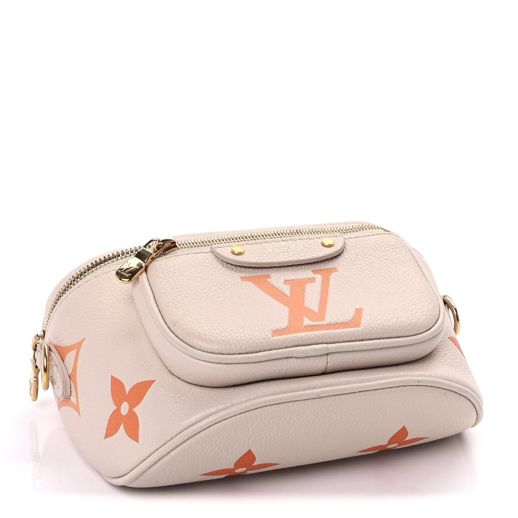 Louis Vuitton Empreinte Monogram Giant Mini By The Pool Bumbag Cream Saffron