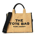 Calfskin Woven Straw The Medium Tote Bag Natural