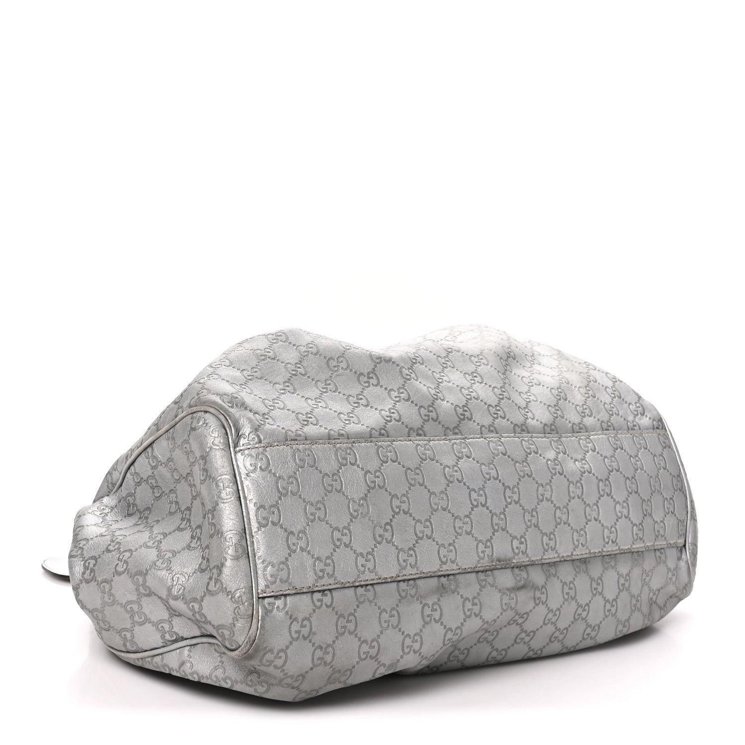 Gucci Guccissima Large Sukey Tote Silver