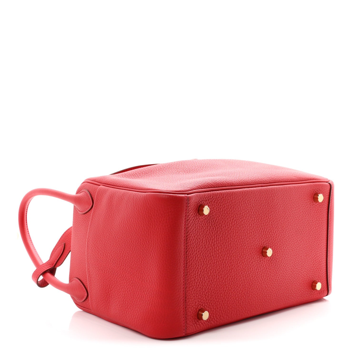 Hermès Taurillon Clemence Lindy 30 Rouge Casaque