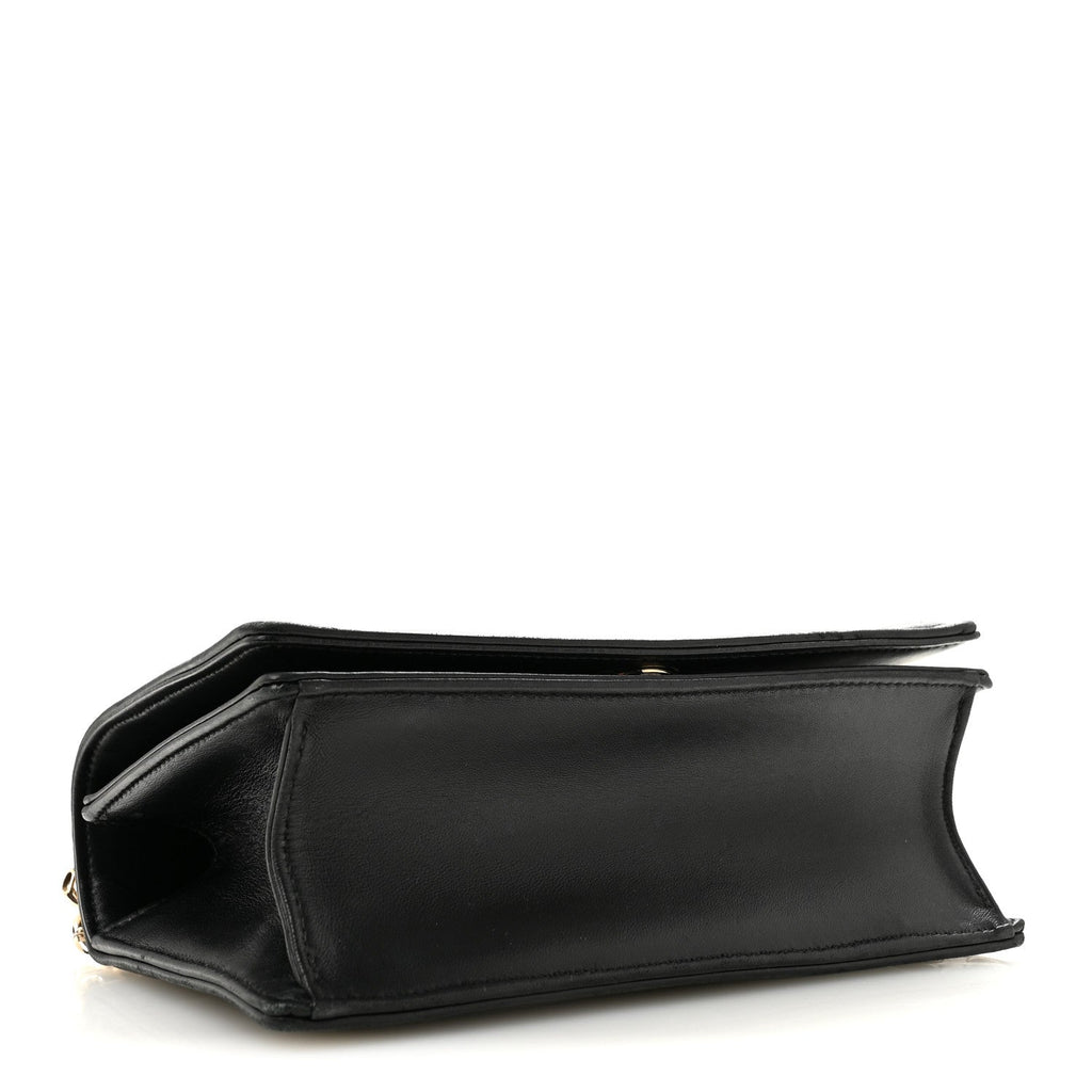 Dior Calfskin Small Diorama Flap Bag Black
