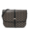 Goyard Belvedere MM Messenger Bag in Black Goyardine