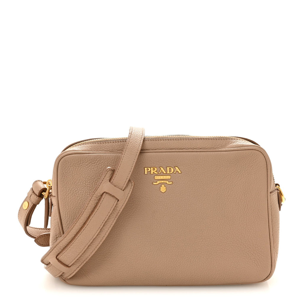 Prada Vitello Phenix Camera Bag Cammeo