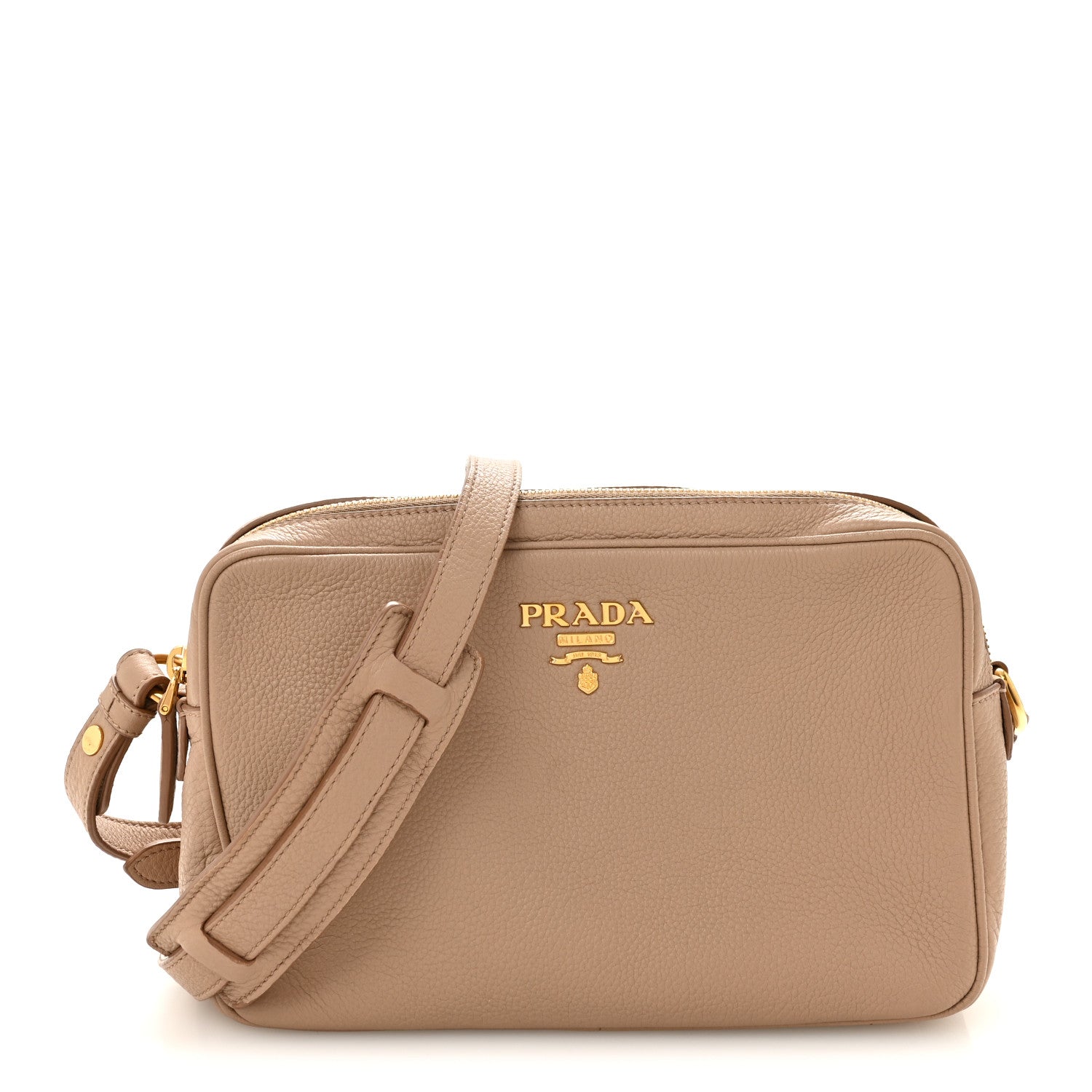 Prada Vitello Phenix Camera Bag Cammeo