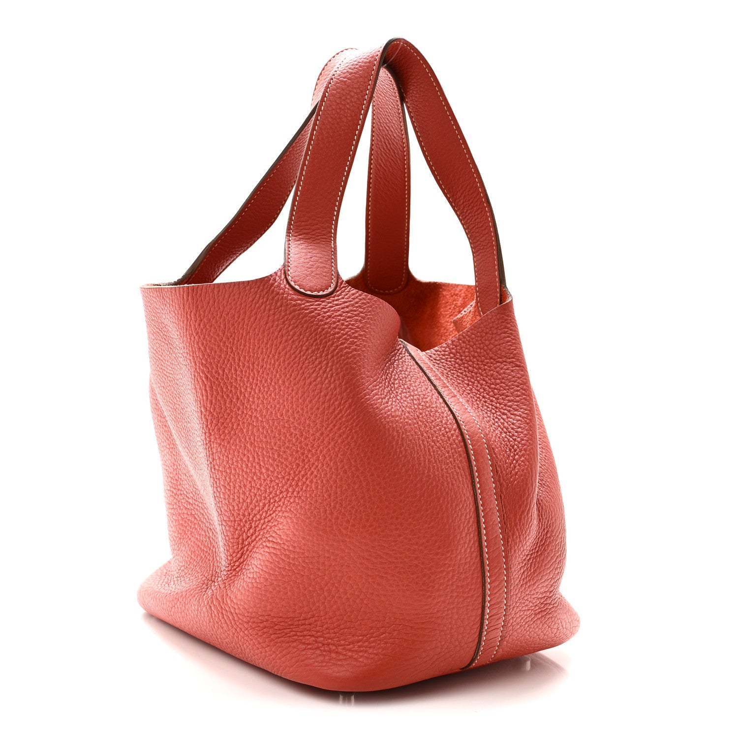 Hermès Taurillon Clemence Picotin Lock 22 MM MM Sanguine