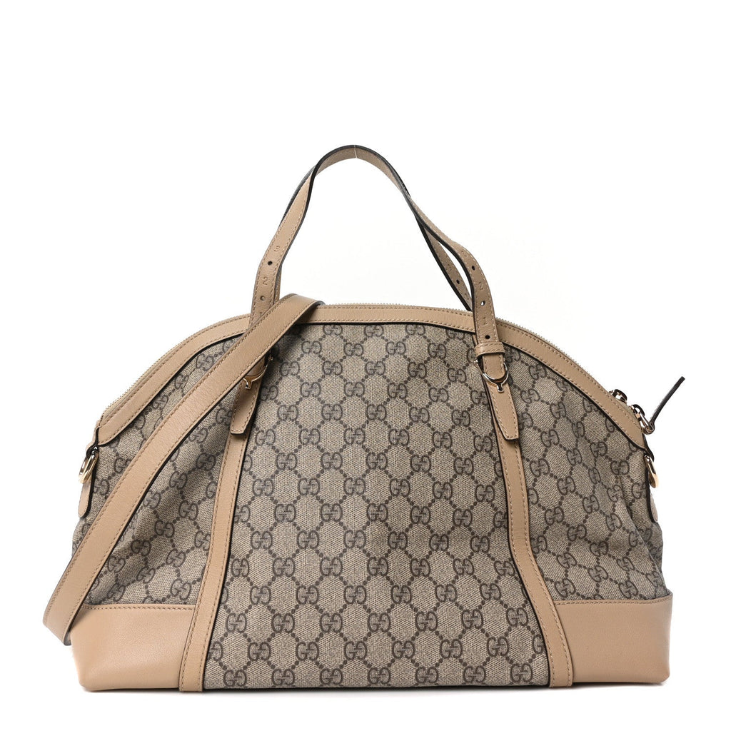 Gucci GG Supreme Monogram Medium Nice Top Handle Dome Bag Beige
