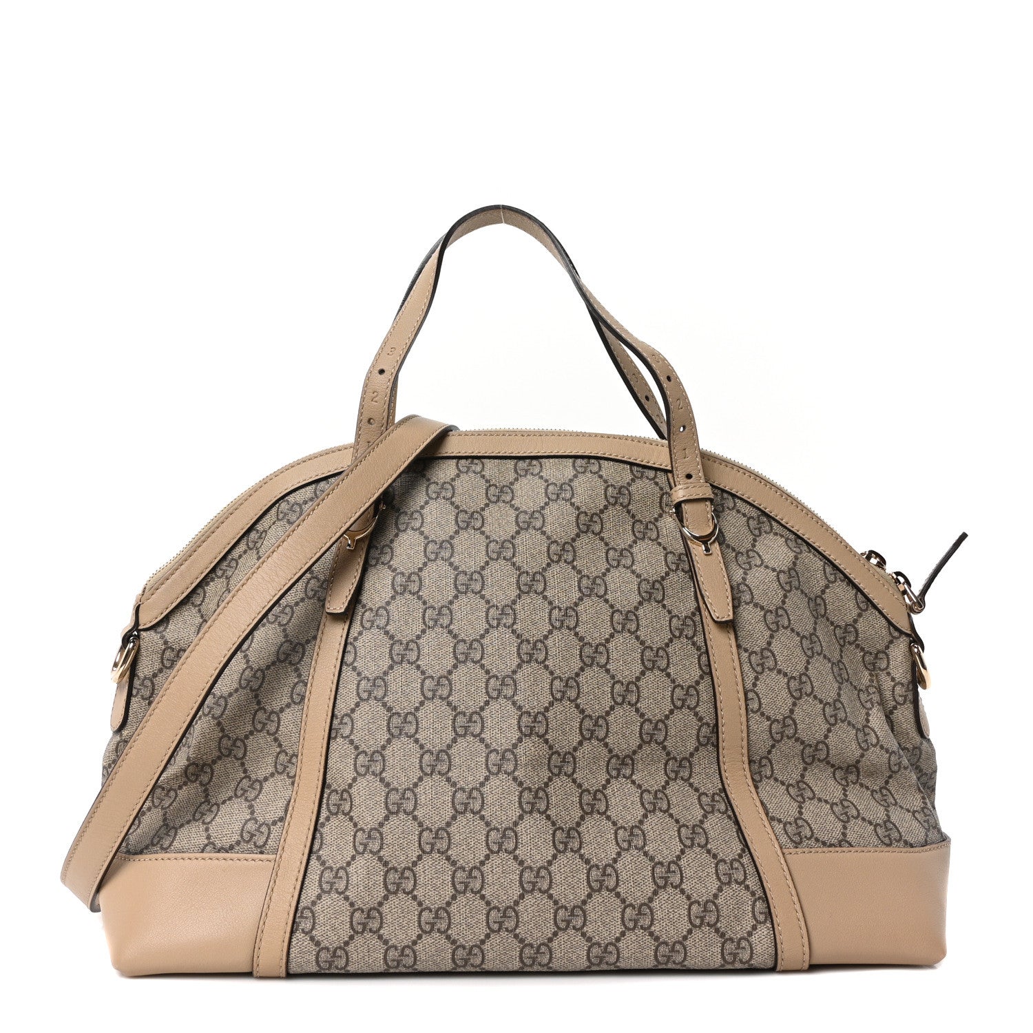 Gucci GG Supreme Monogram Medium Nice Top Handle Dome Bag Beige