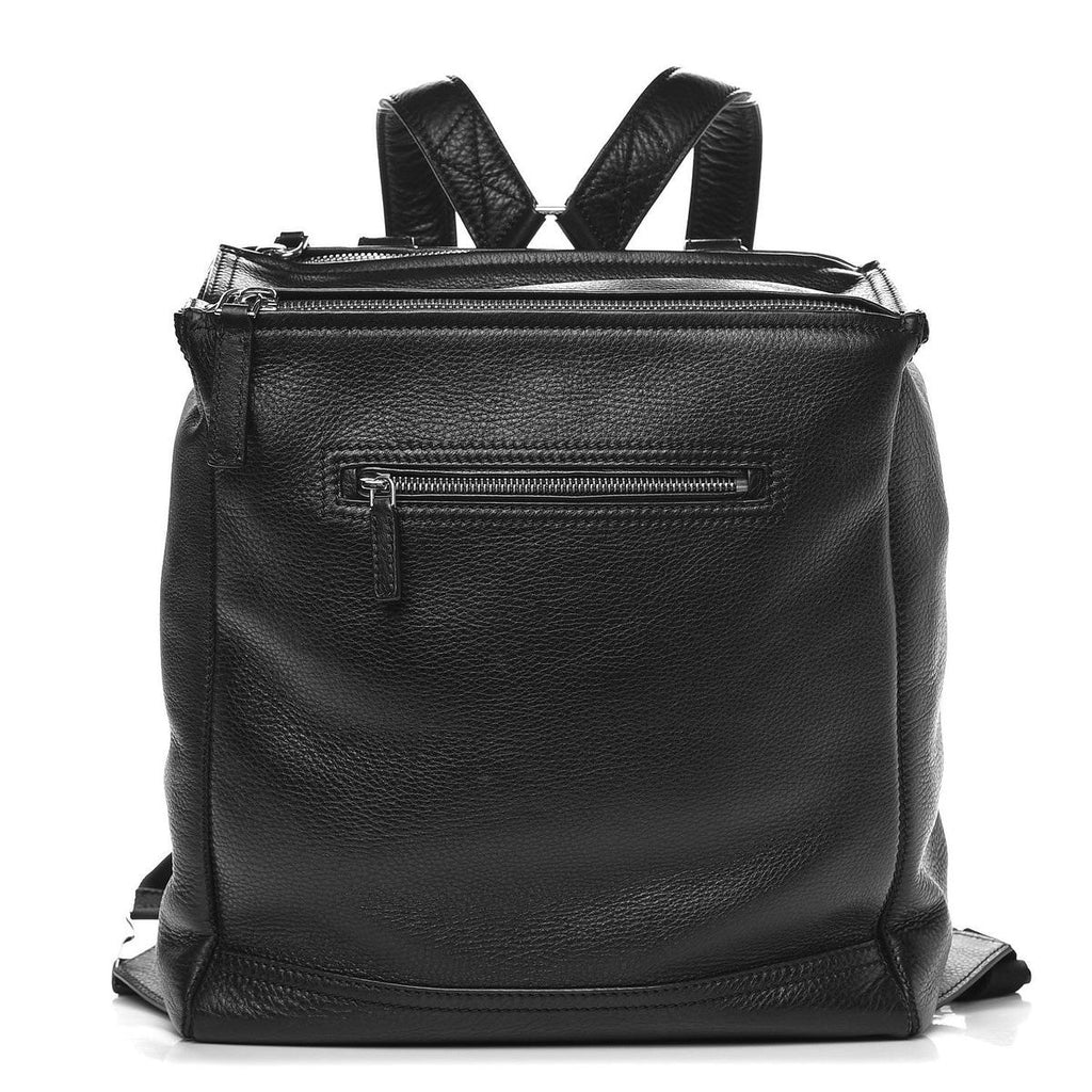 Givenchy Pandora backpack black calfskin back view with straps