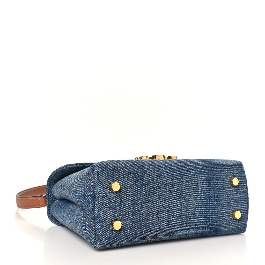 Celine Denim Calfskin Teen Nino Tan