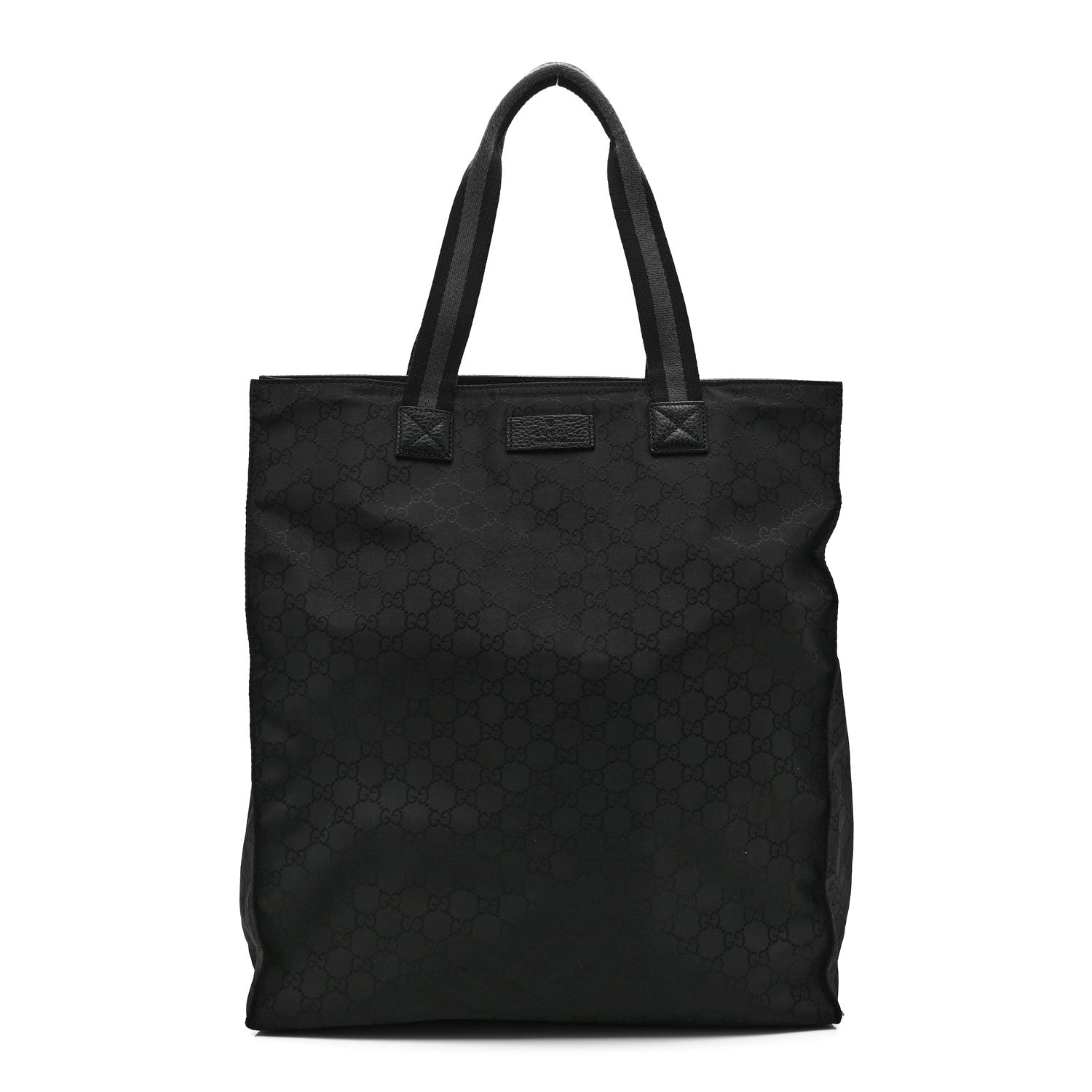 Gucci Nylon Monogram Vertical Tote Black