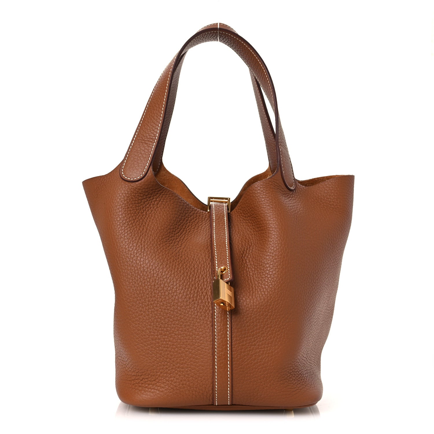 Hermès Taurillon Clemence Picotin Lock 22 MM Gold