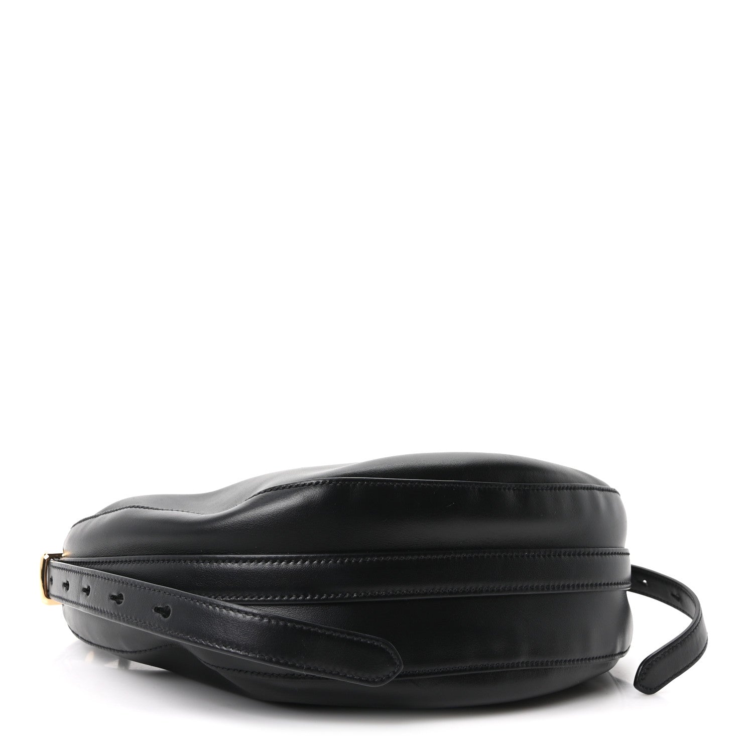 Prada Soft Calfskin Arque Shoulder Bag Black