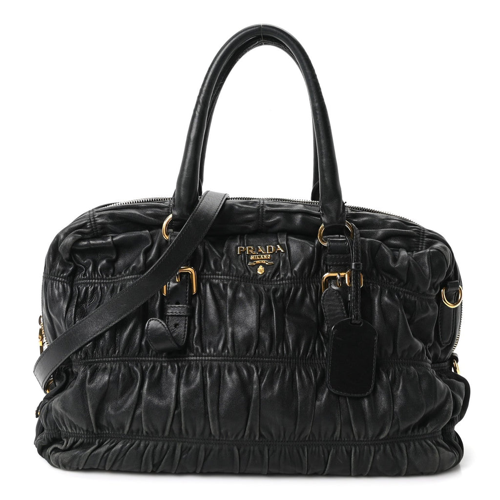 Prada Nappa Gaufre Tote Black