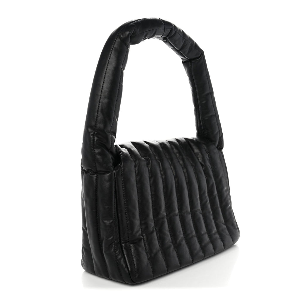 Balenciaga Thin Calfskin Small Monaco Sling Shoulder Bag Black