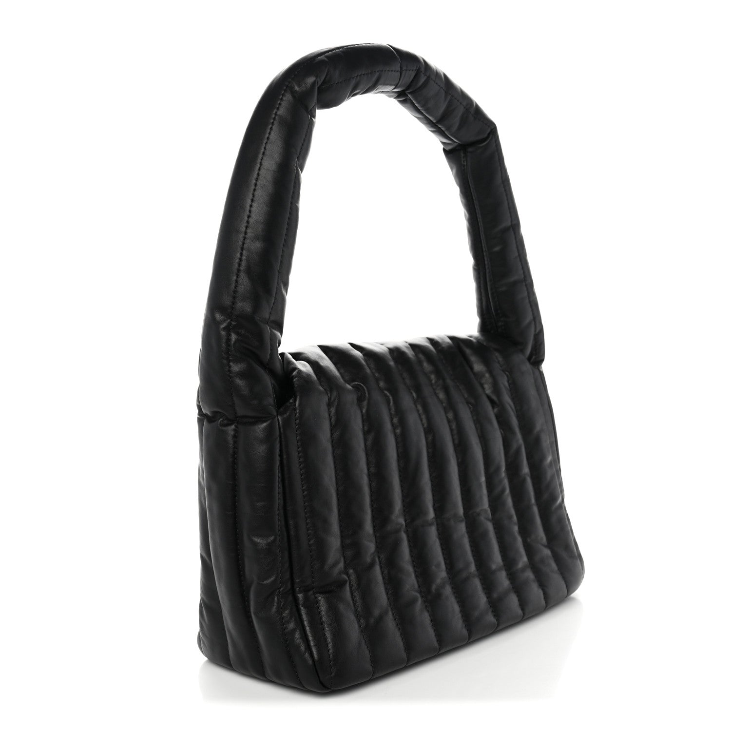Balenciaga Thin Calfskin Small Monaco Sling Shoulder Bag Black