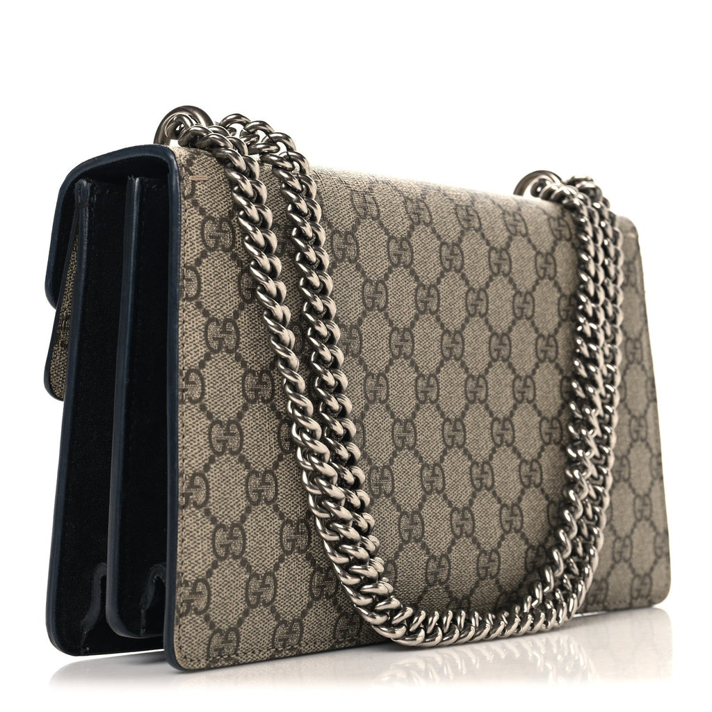 Gucci GG Supreme Monogram Small Dionysus Shoulder Bag Black
