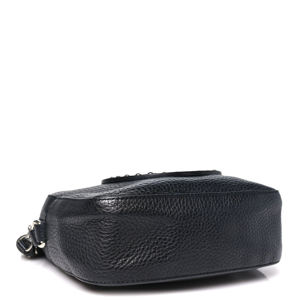 Gucci Pebbled Calfskin Studded Small Soho Disco Bag Black