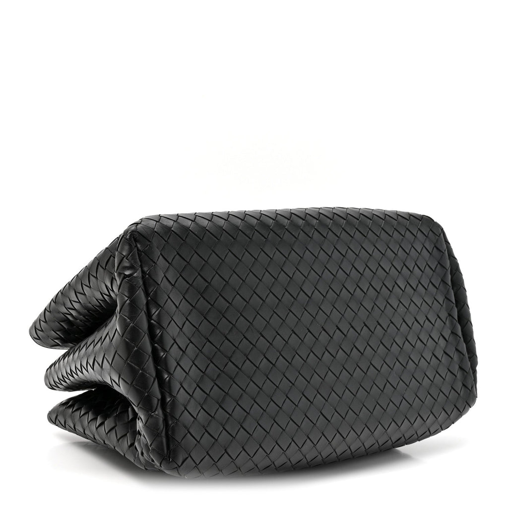 Bottega Veneta Small Intrecciato Small Roma Tote Black