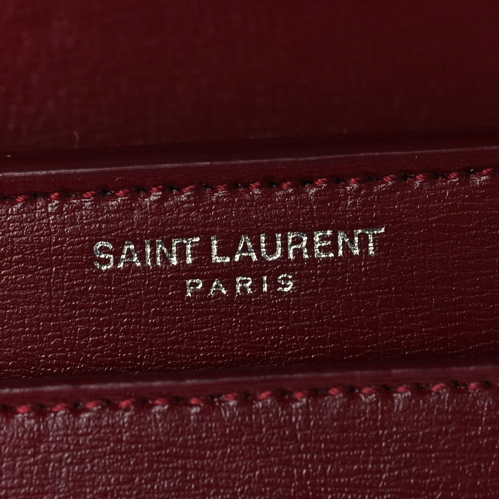 Saint Laurent Calfskin Medium Monogram Sunset Palissandre