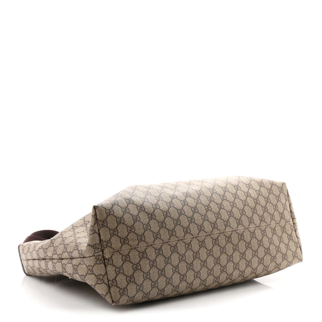 Gucci GG Plus Monogram Travel Bag Dark Brown