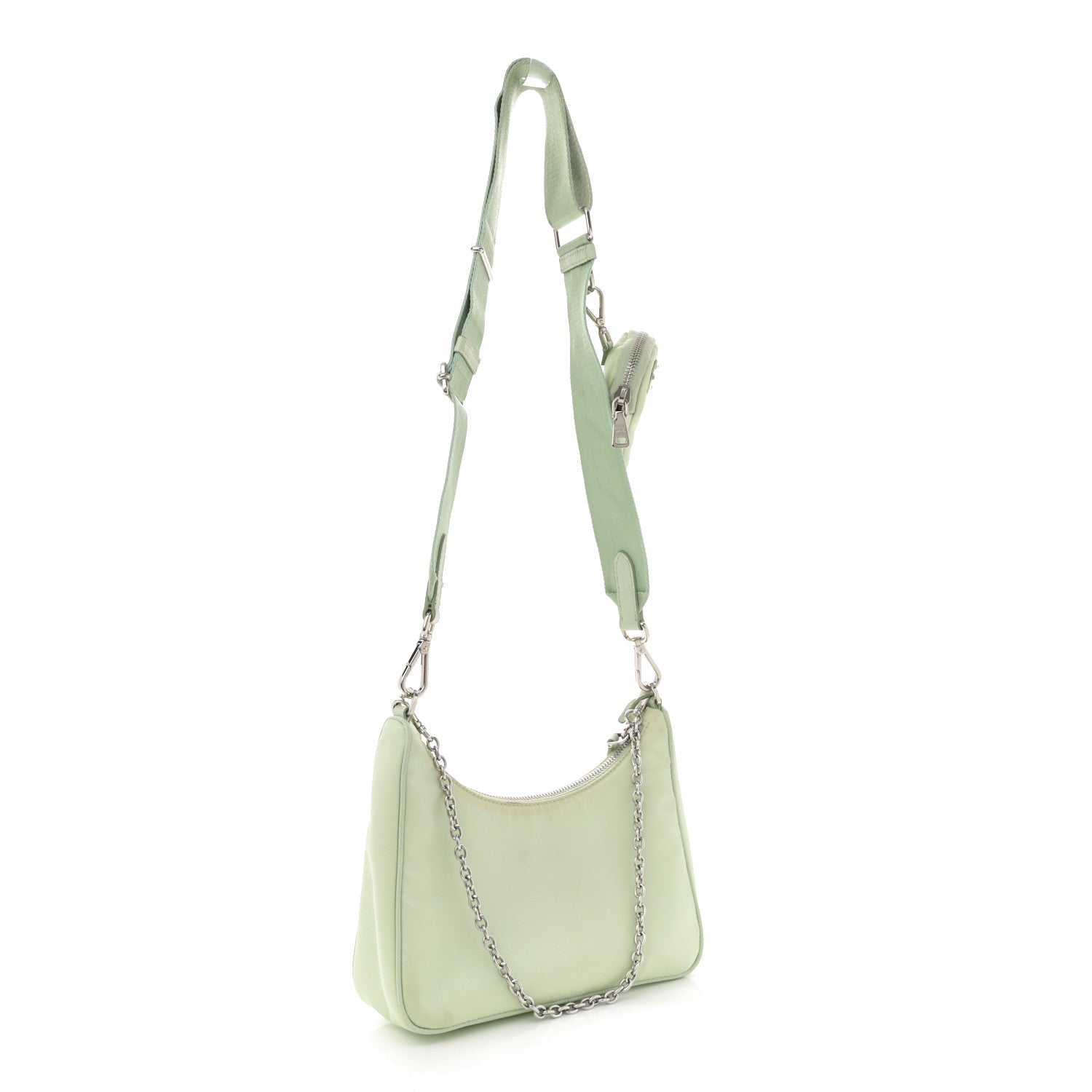 Prada Re-Nylon Saffiano Re-Edition 2005 Shoulder Bag Acqua