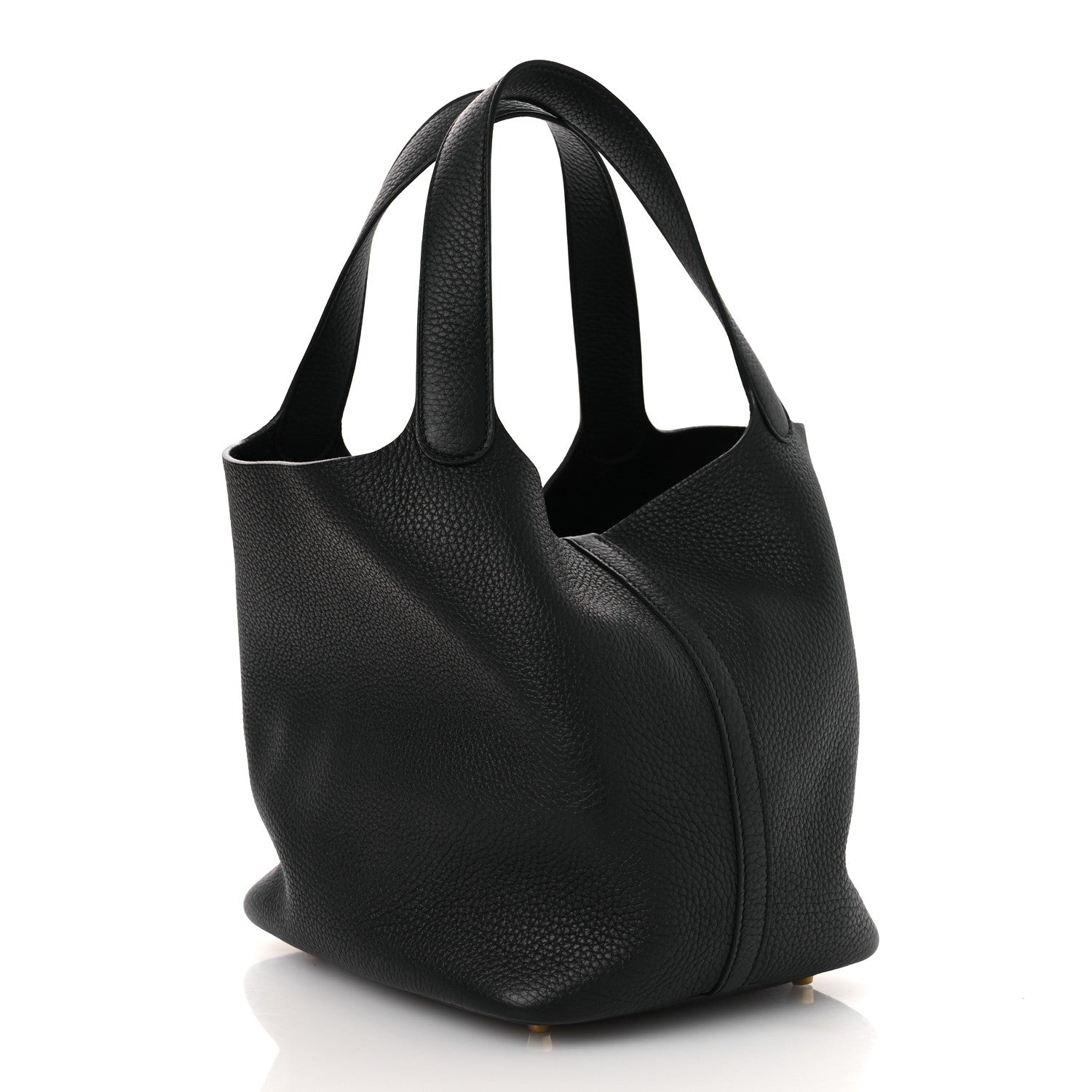 Hermès Taurillon Clemence Picotin Lock 22 MM Black