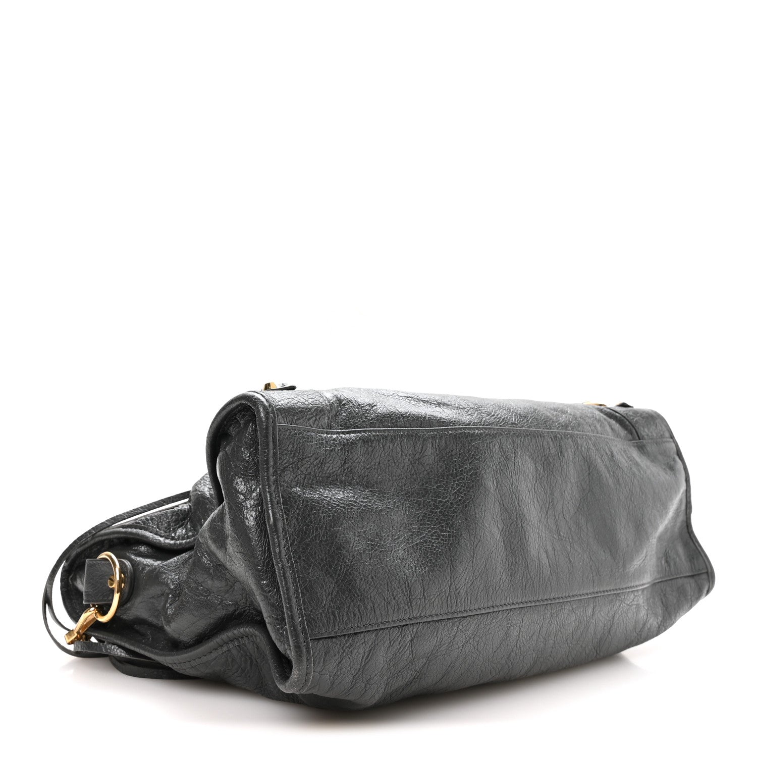 Balenciaga Agneau Classic Gold Hardware City Gris Fossile