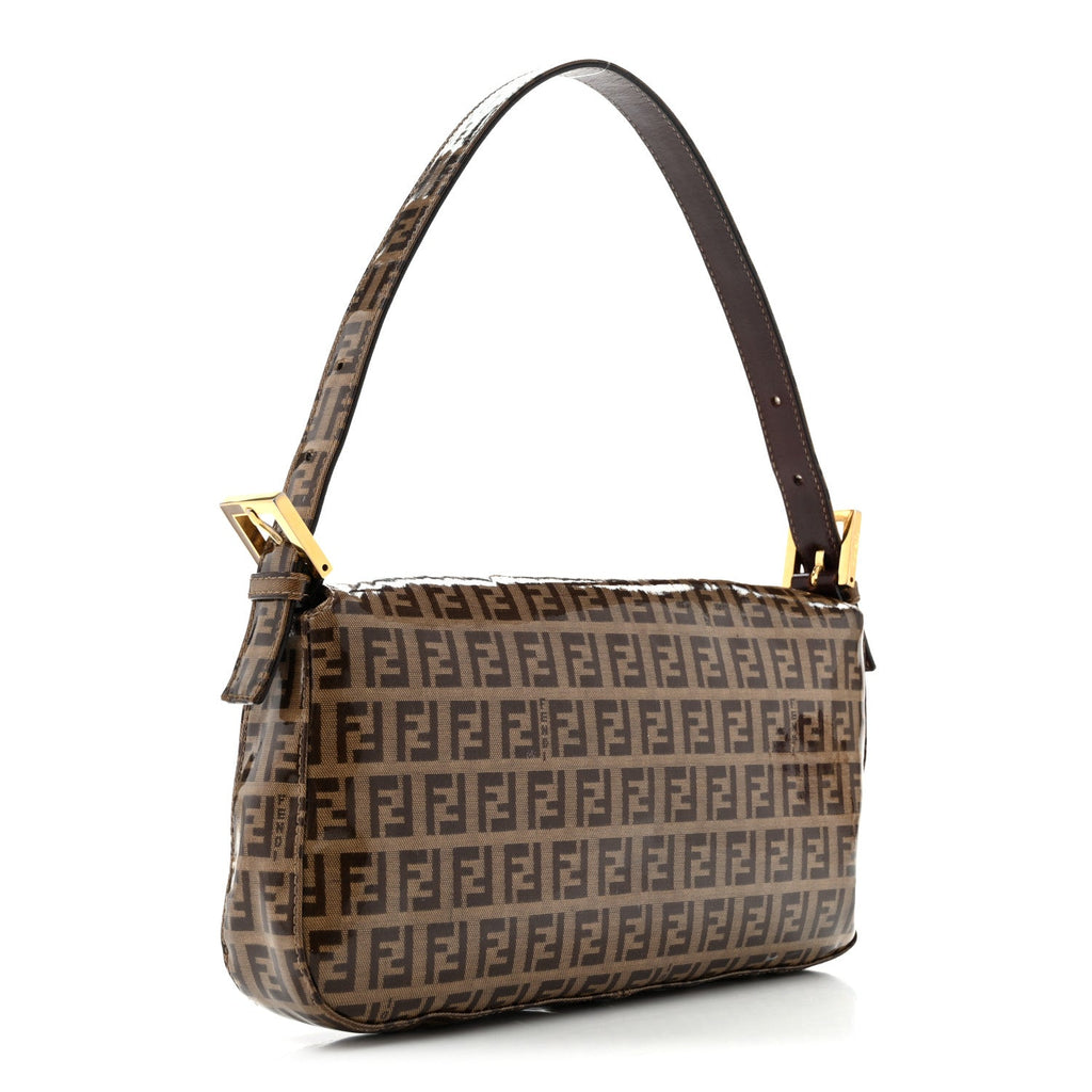Fendi Vinyl Zucchino Baguette Tobacco