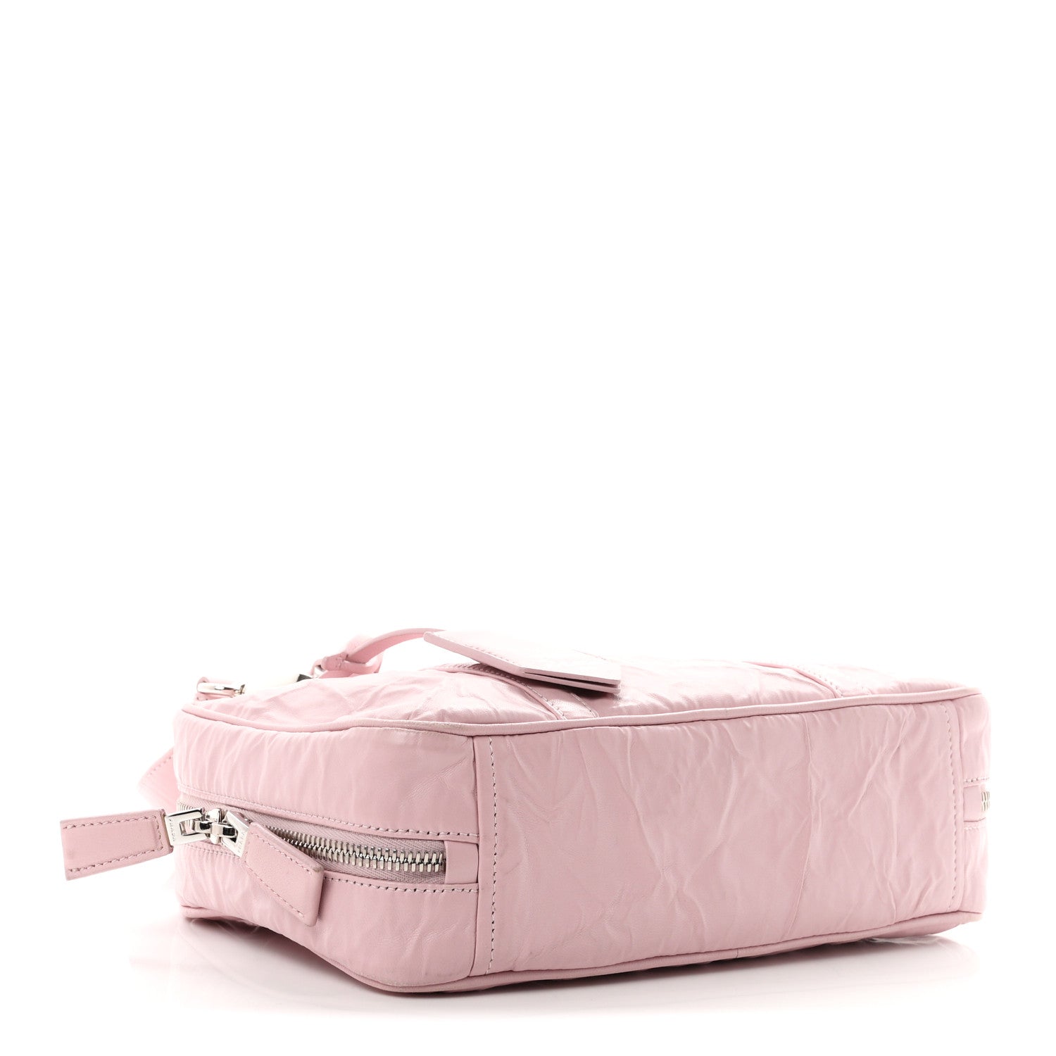 Prada Nappa Antique Medium Re-Edition 2001 Two Handle Bag Alabastro