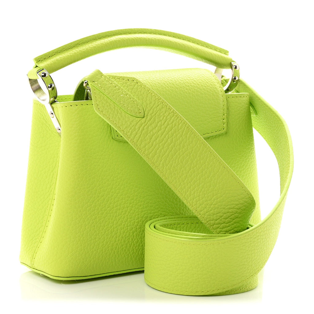 Louis Vuitton Taurillon Mini Capucines Chartreuse
