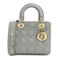 Dior Lambskin Cannage Small My ABCDior Lady Dior Grey