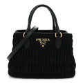 Prada Tessuto Nylon Gaufre Small Tote Black