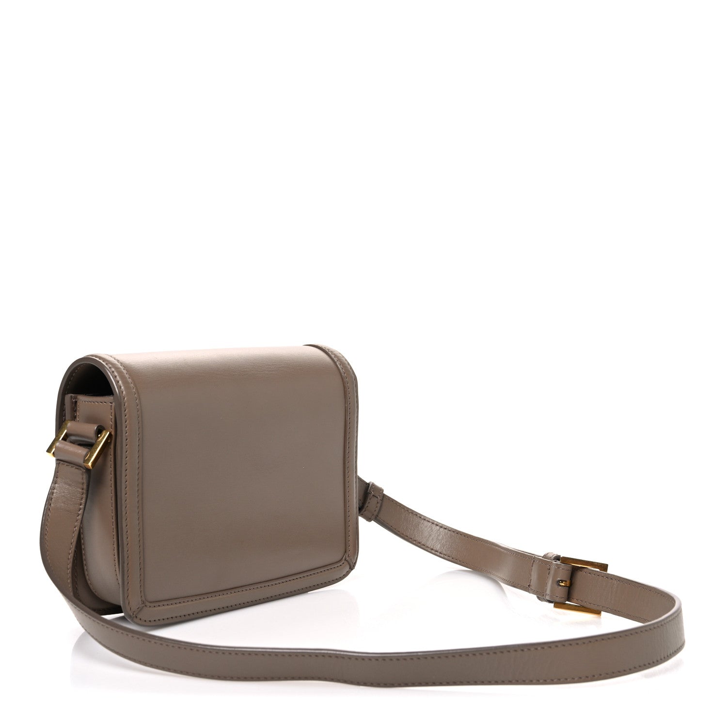 Saint Laurent Smooth Calfskin Small Solferino Satchel Natural Tan
