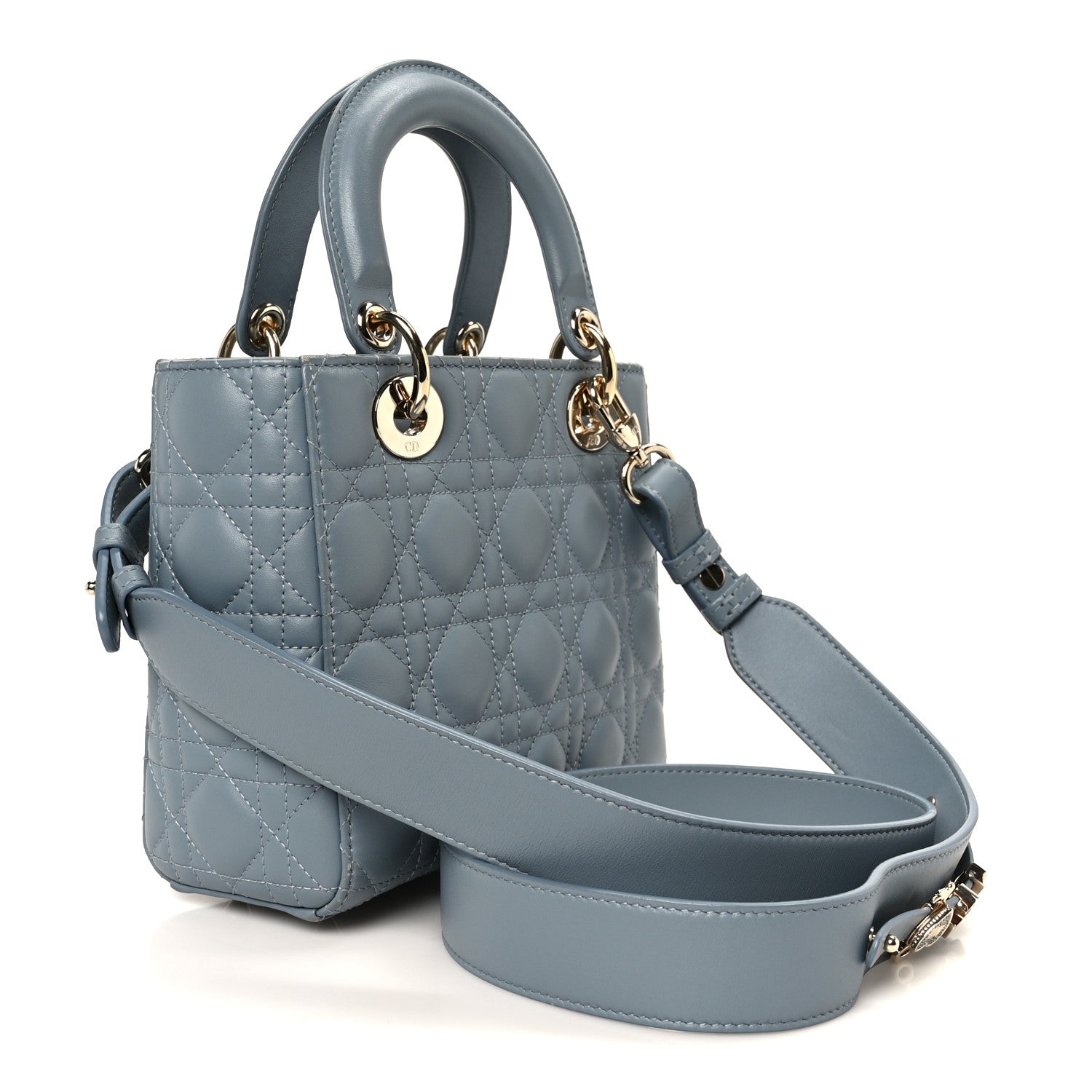 Dior Lambskin Cannage Small My ABCDior Lady Dior Cloud Blue