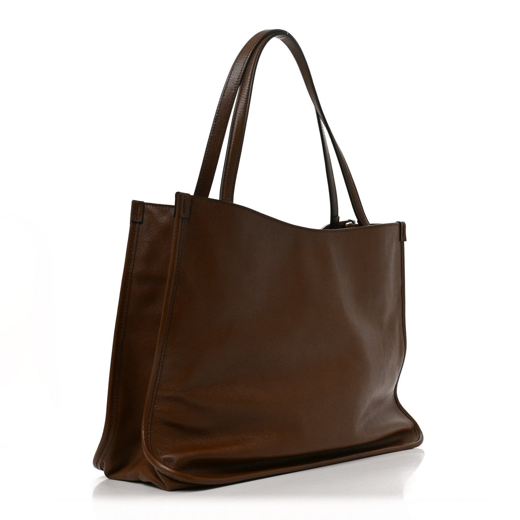 Gucci New Sakai Calfskin Lux Horsebit 1955 Tote Bag Brown Sugar