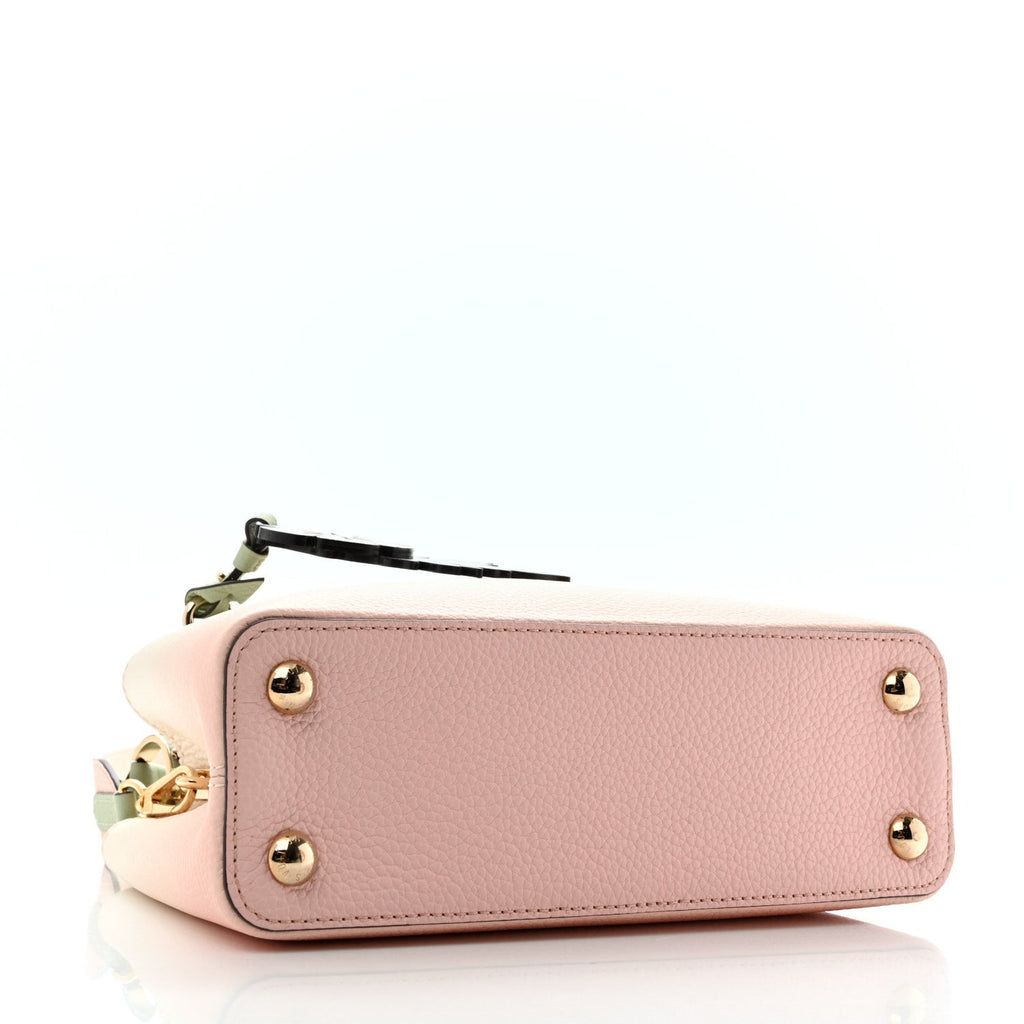 Louis Vuitton Taurillon Gradient Capucines BB Asnieres Green Rose