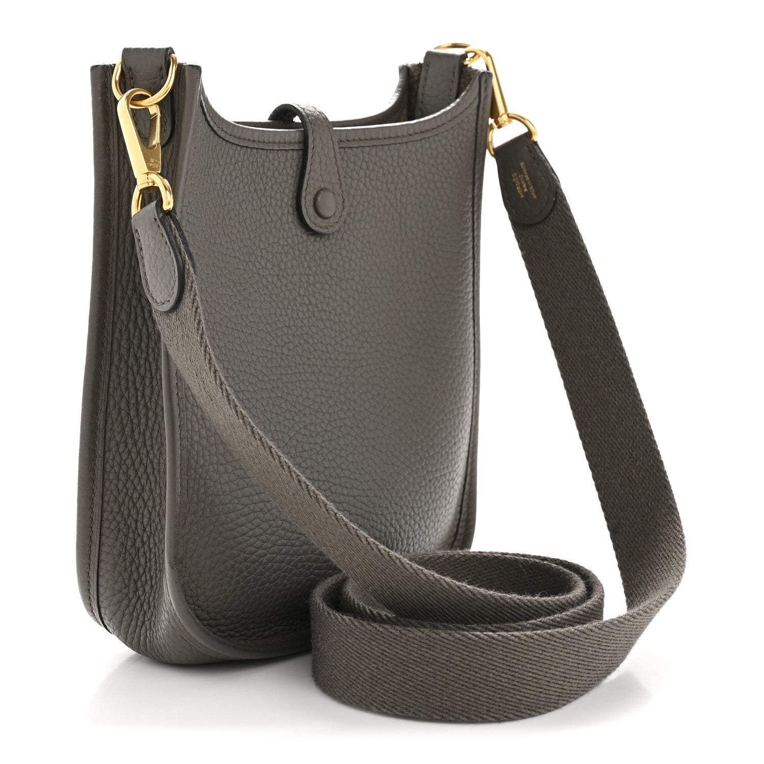 Hermès Taurillon Clemence Evelyne TPM Etain