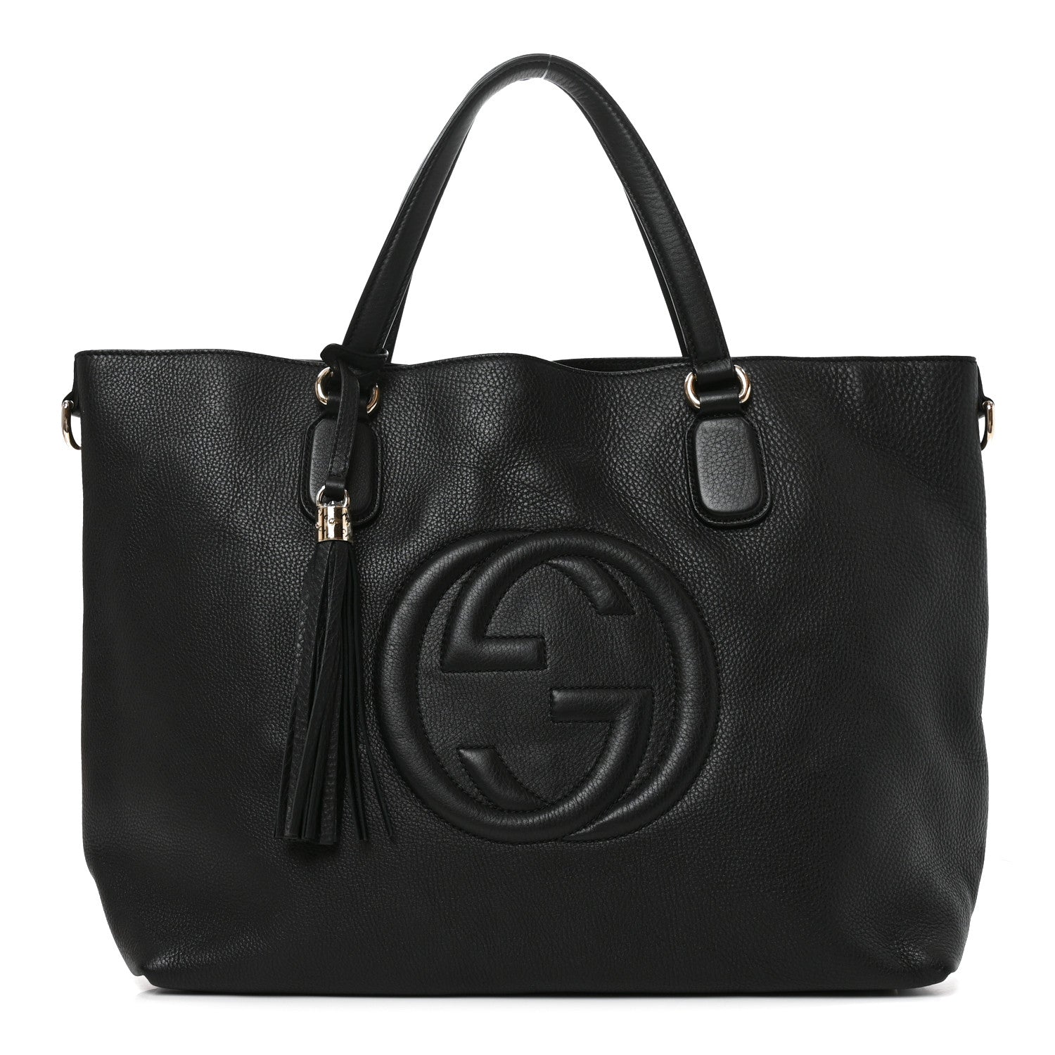 Gucci Cellarius Calfskin Large Soho Working Tote Black