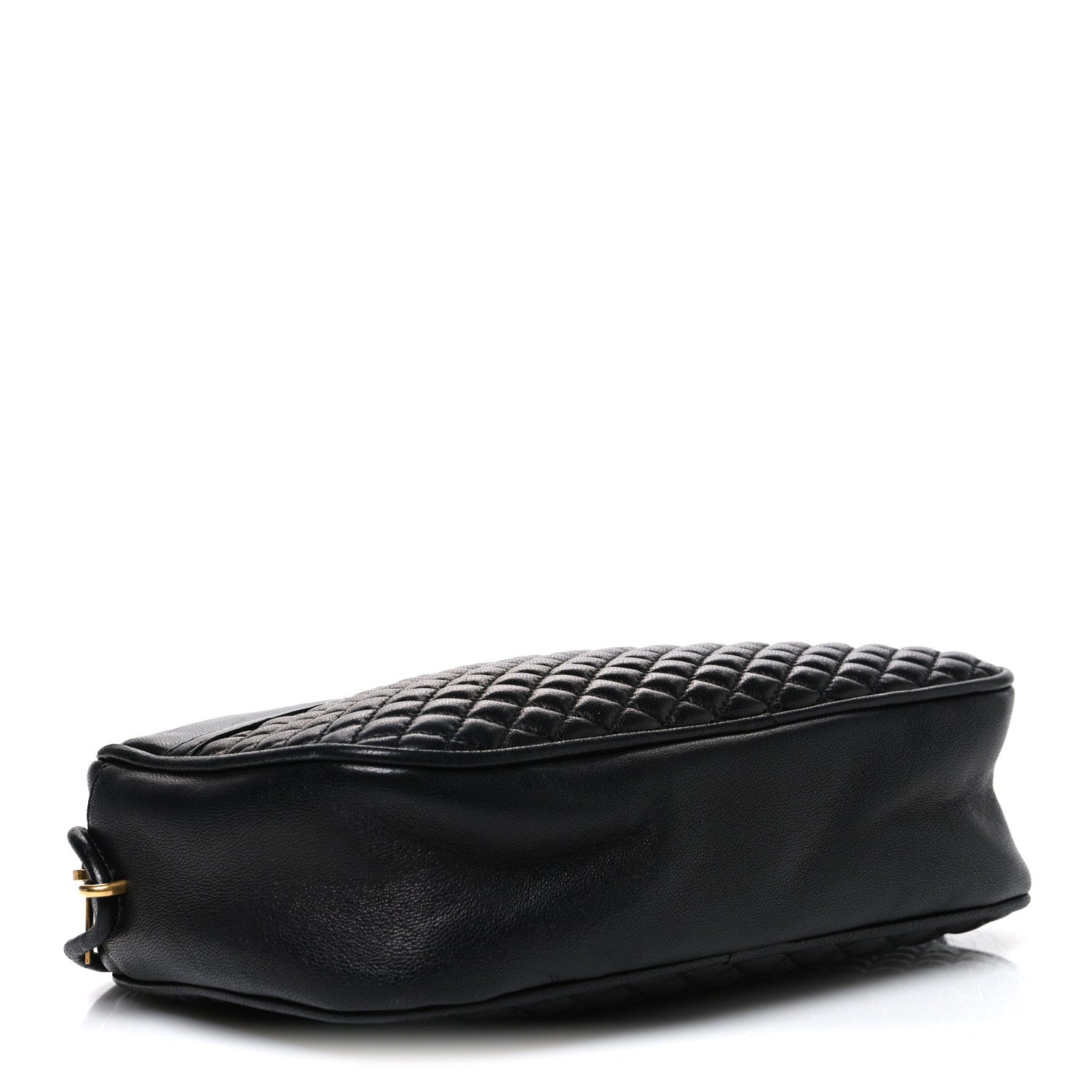 Saint Laurent Lambskin Quilted Victoire Camera Bag Black