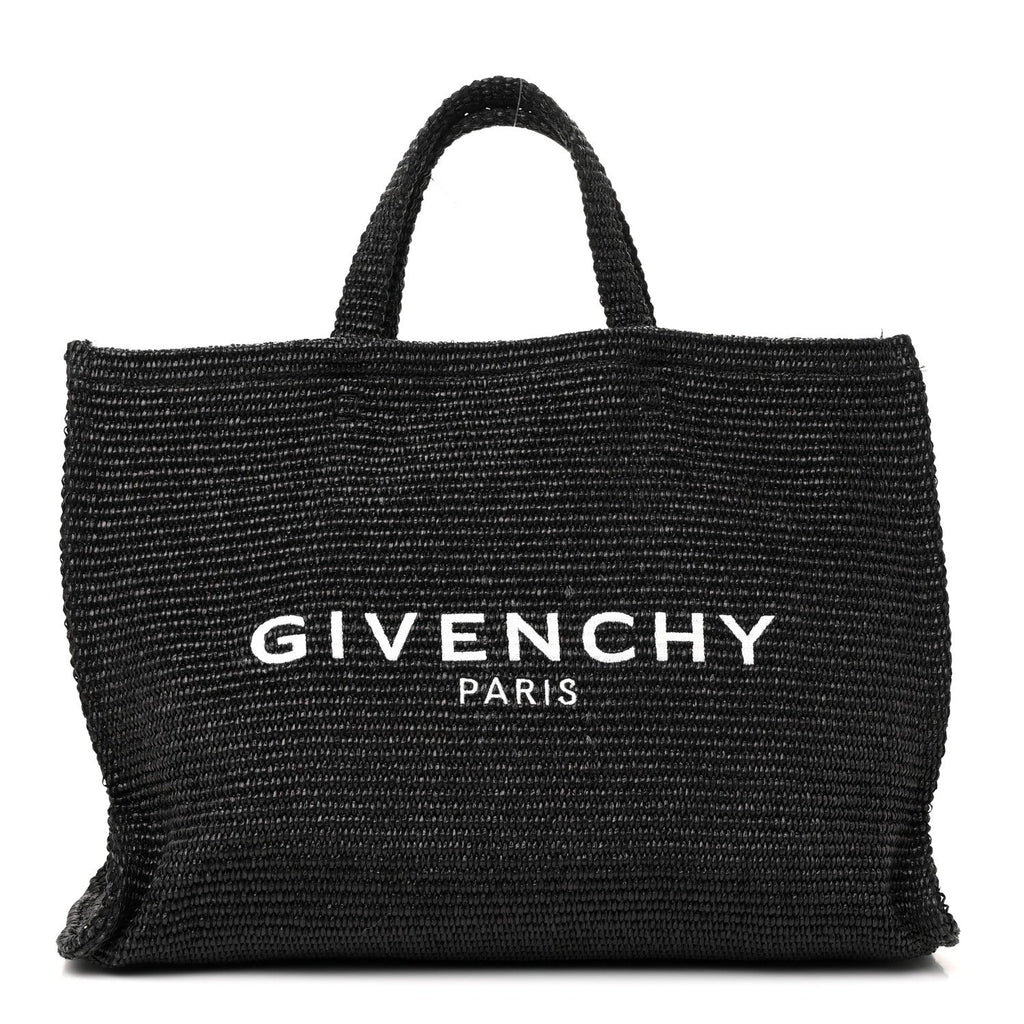 Givenchy Raffia Medium G Tote Black